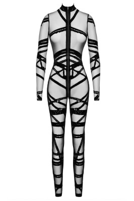 Combinaison floquée Bondesque F357 - Noir Handmade