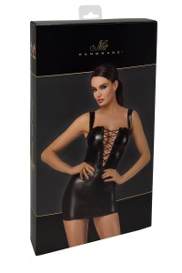 Mini robe lacée Vixen F363 - Noir Handmade