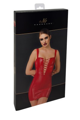 Mini robe lacée Bombshell F364 - Noir Handmade