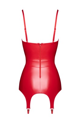 Corset à jarretelles Bombshell F368 - Noir Handmade