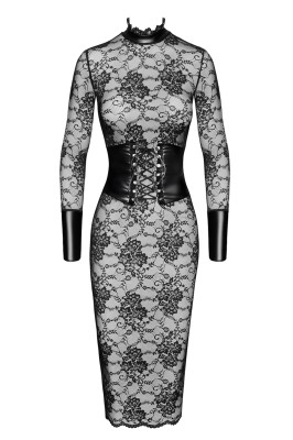 Robe corset Noirelle F375 - Noir Handmade