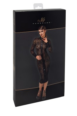 Robe fourreau Noirelle F376 - Noir Handmade