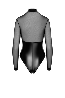 Body Edge zippé avec anneaux F321 wetlook et tulle