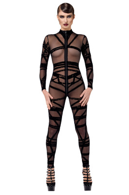 Combinaison floquée Bondesque F357 - Noir Handmade