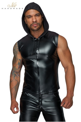 Veste à capuche sans manches H062