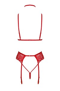 Ensemble 5 pièces Bondage Red Lace Kiss 243 - Kissable